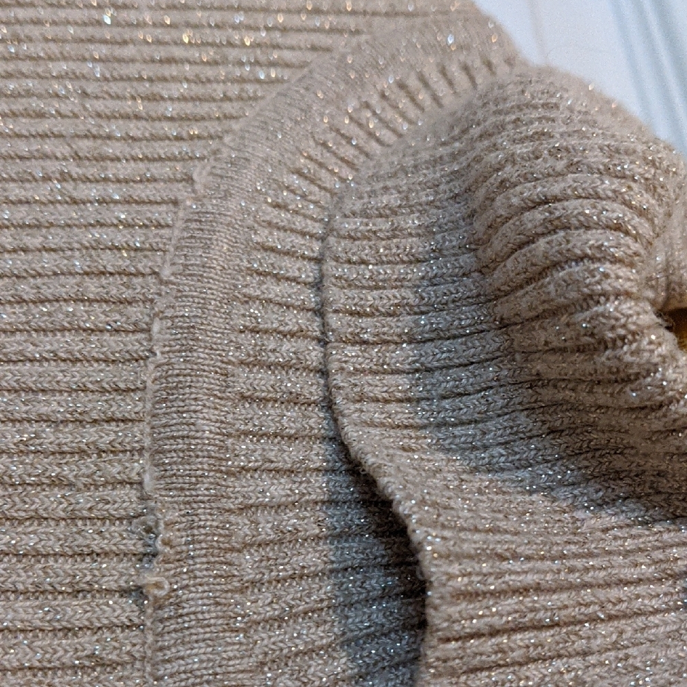 Worthington Shimmering Gold Turtleneck Sweater - Picture 5 of 8